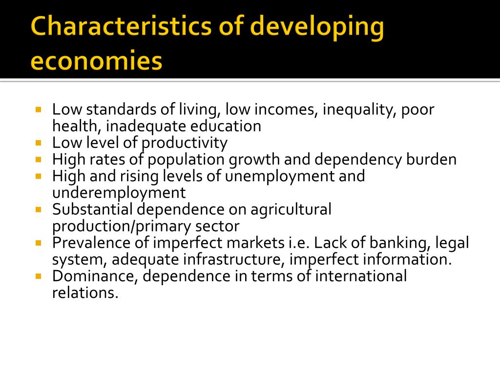 research on economic characteristics