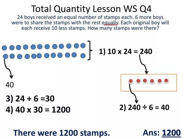 Total Quantity PPT - Total Quantity Lesson WS Q4 PowerPoint Presentation, free ...