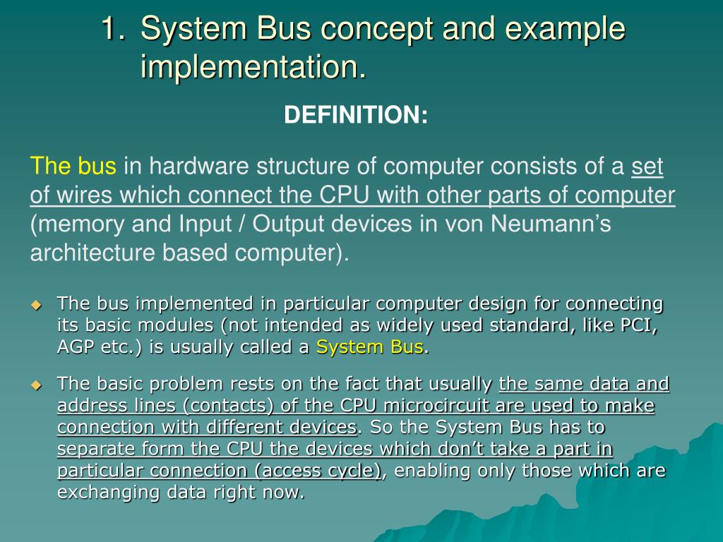 PPT - Hardware structures – system bus, internal (operational) memory.  PowerPoint Presentation - ID:4836540