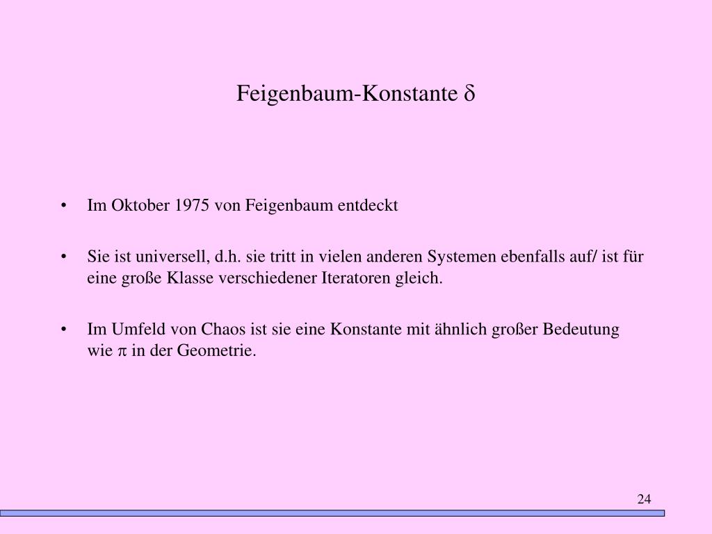 PPT Reelle quadratische Abbildungen das FeigenbaumSzenario