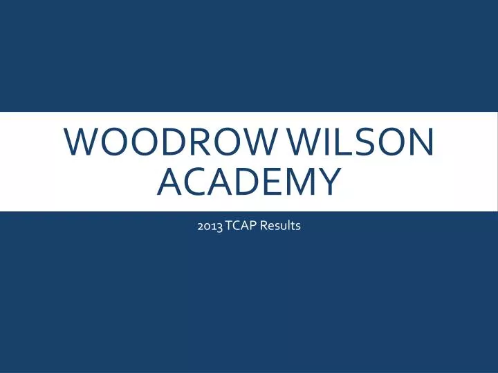 woodrow wilson academy n.