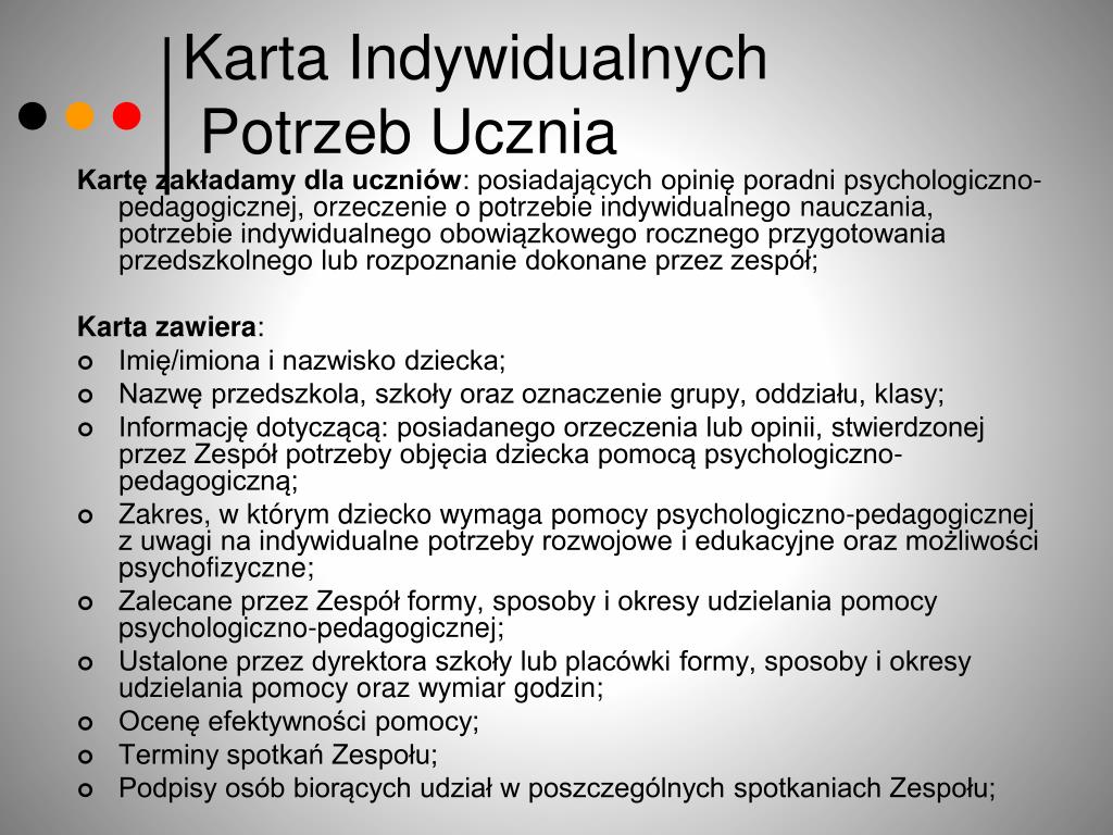 Jakie Są Indywidualne Potrzeby Rozwojowe I Edukacyjne Ucznia PPT - Rozporządzenie PowerPoint Presentation, free download - ID:4837610