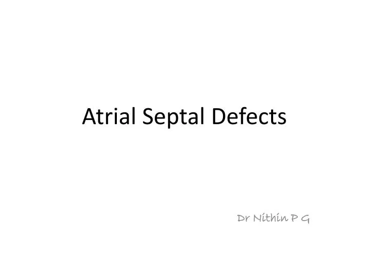 atrial septal defects n.