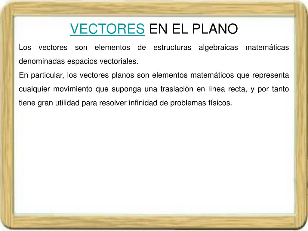 PPT - Vectores en el plano. Producto escalar. PowerPoint Presentation ...