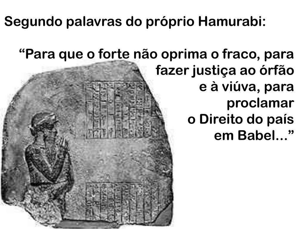 Explique O Princípio Básico Do Código De Hamurabi