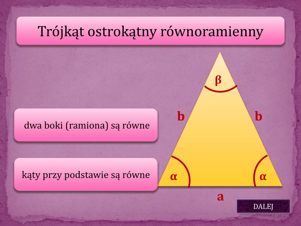 Rodzaje Trójkatów Ze Wzgledu Na Boki PPT - Podział trójkątów ze względu na boki i kąty. PowerPoint