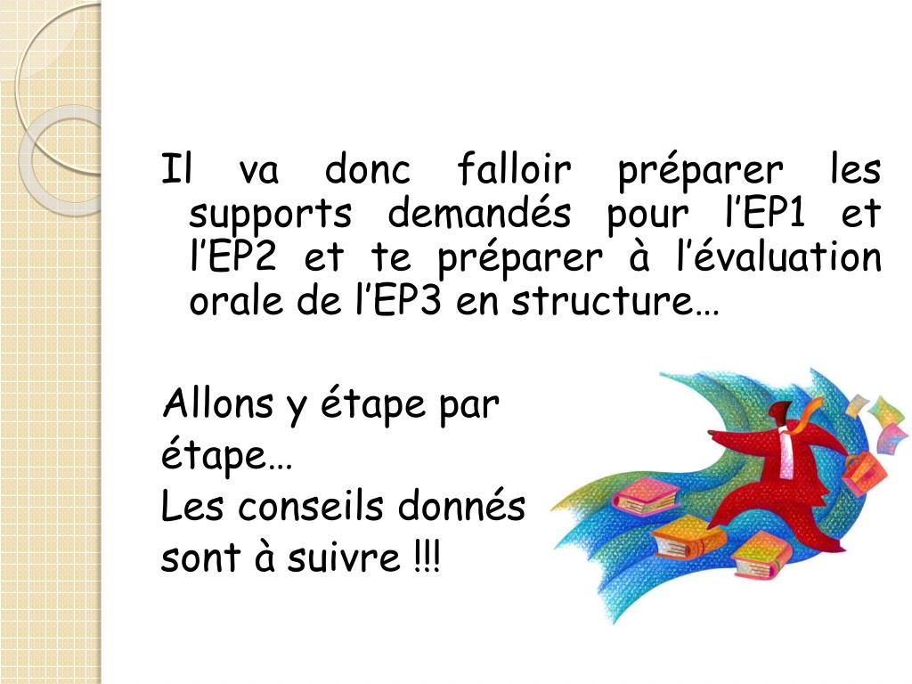 PPT - CONSEILS pour préparer les épreuves professionnelles EP1, EP2
