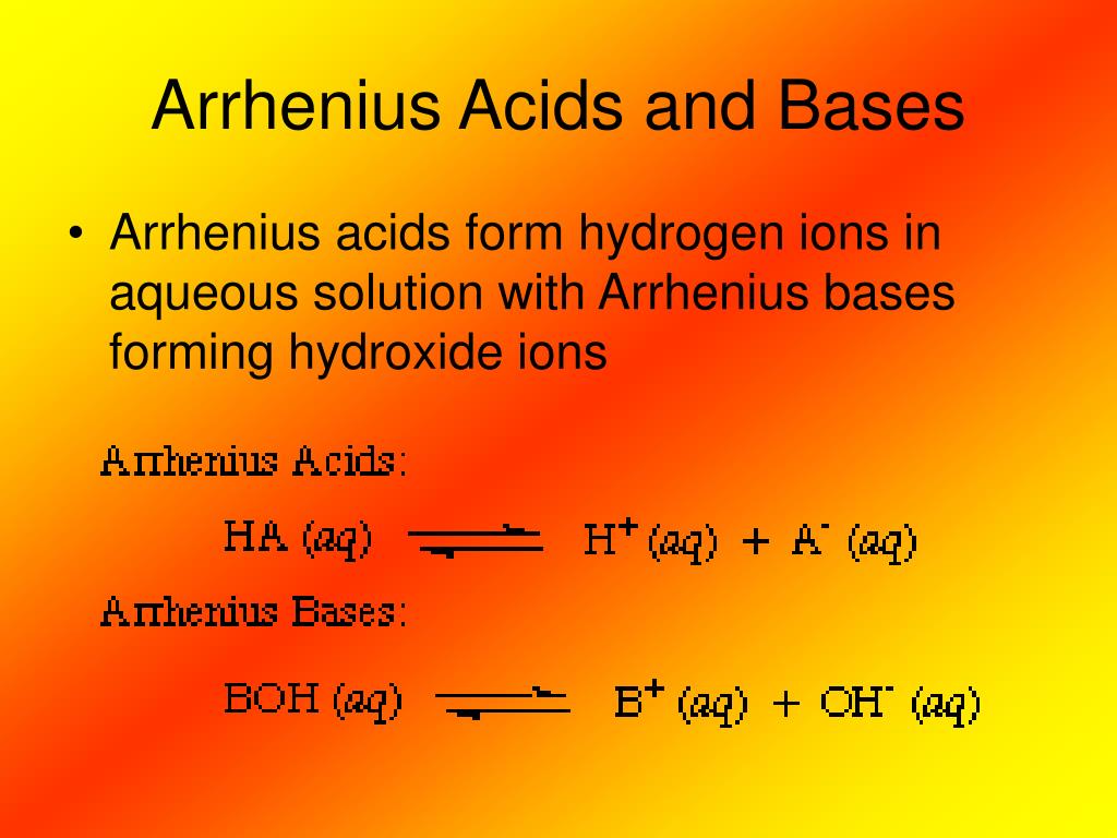 PPT Arrhenius, BronstedLowry, & Lewis Models of Acids