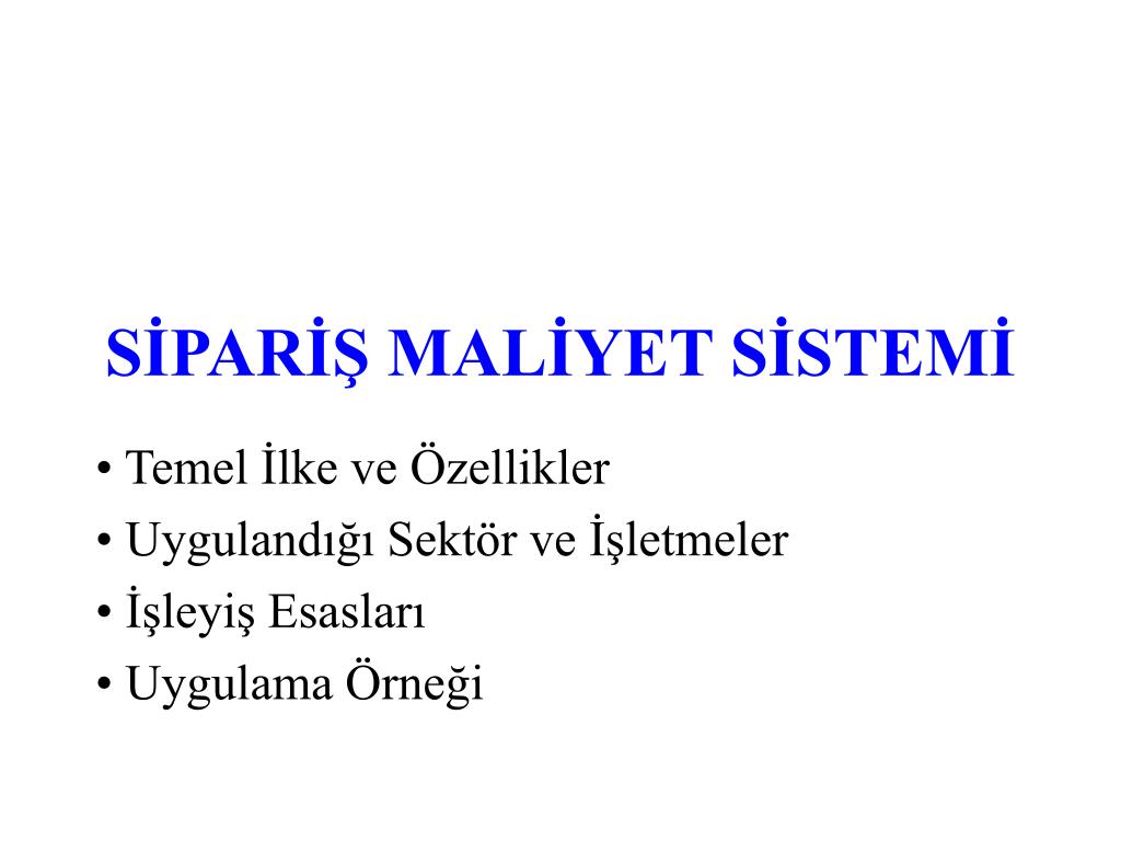 İşletmenin malzeme maliyetleri İşletmenin malzeme maliyetleri