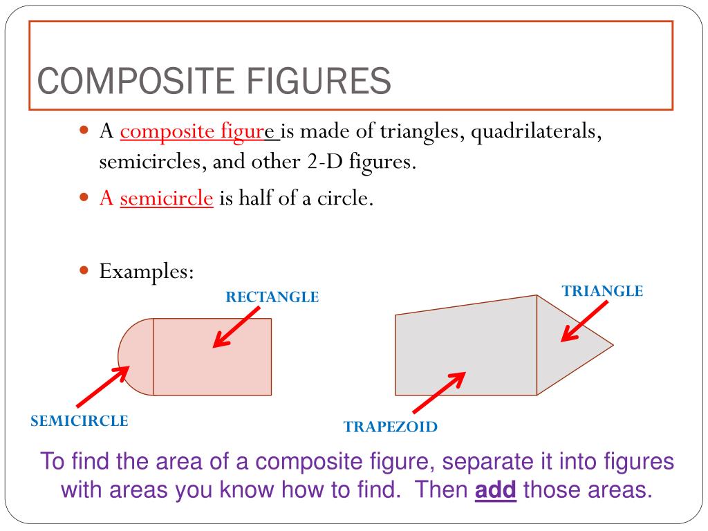 PPT - AREA OF COMPOSITE FIGURES PowerPoint Presentation, free download