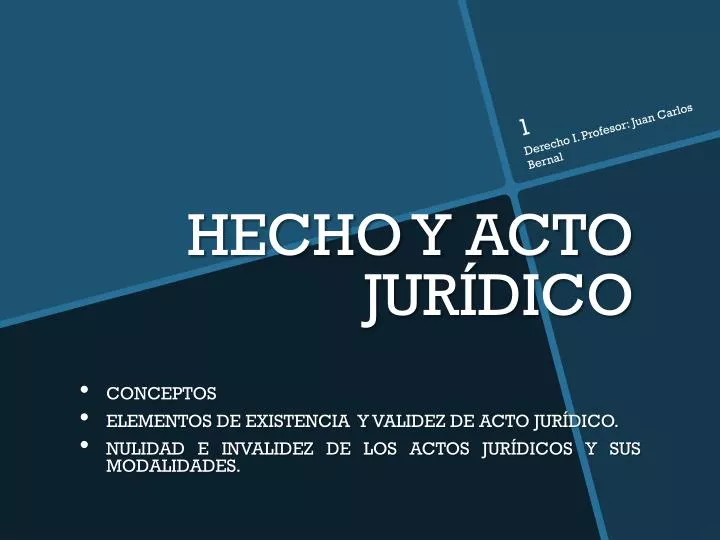 PPT HECHO Y ACTO JURÍDICO PowerPoint Presentation ID