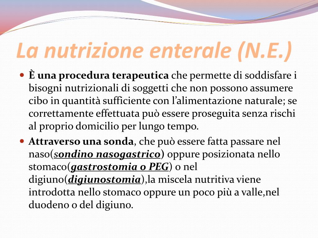 PPT La nutrizione enterale PowerPoint Presentation, free download