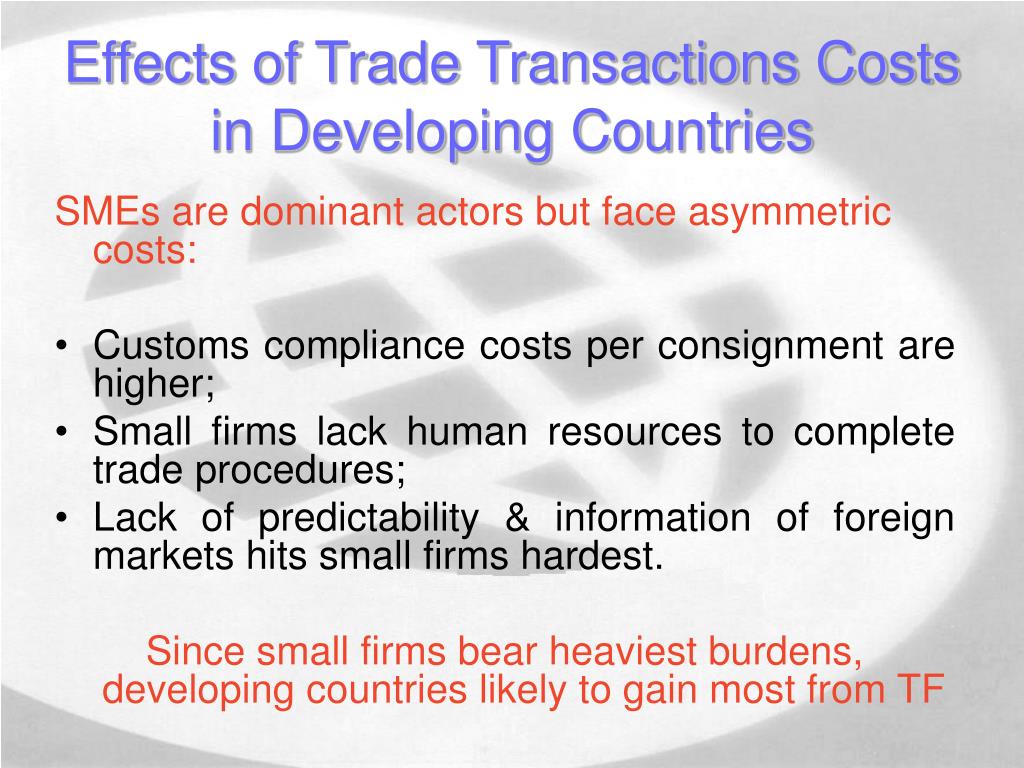PPT - Income Distribution Impact of Trade Facilitation in Developing ...