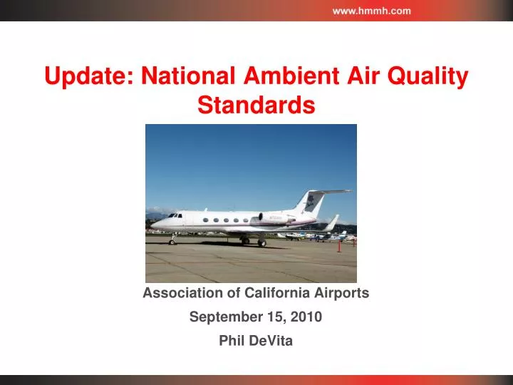 update national ambient air quality standards n.