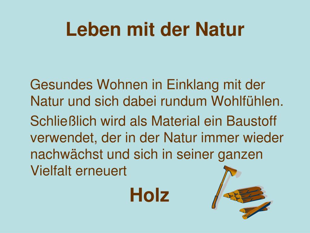 PPT Leben mit der Natur PowerPoint Presentation, free download ID