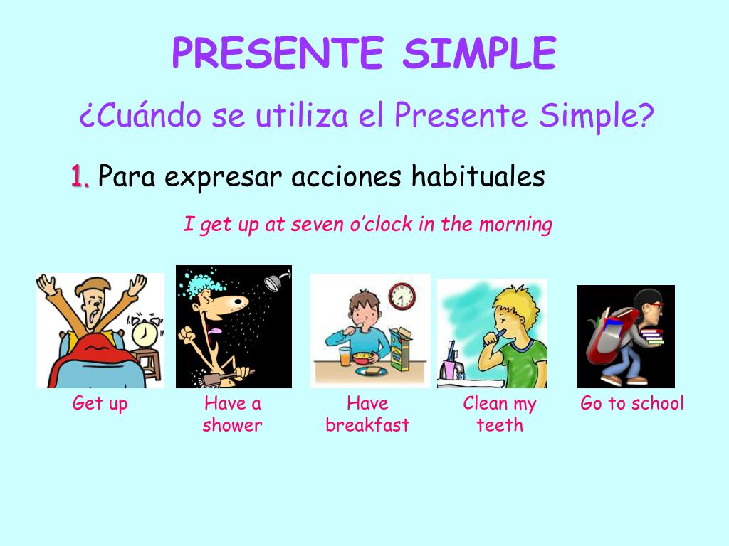 Ejemplos De Presente Simple