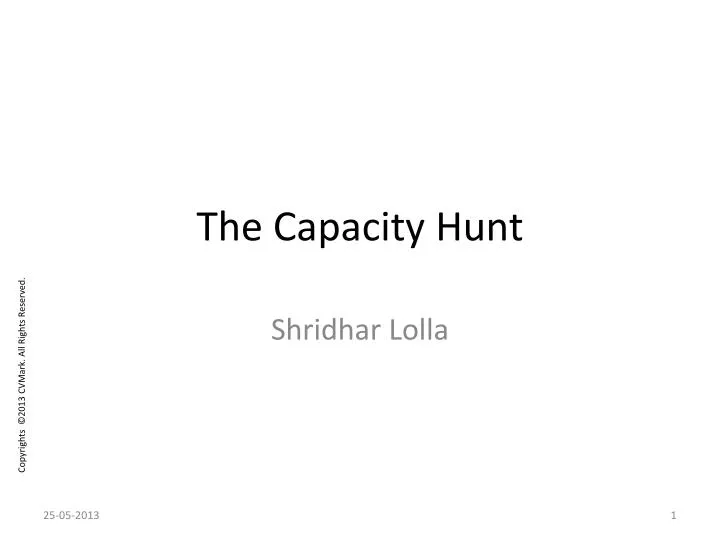 the capacity hunt n.