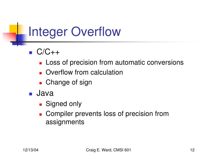 ariane 5 integer overflow