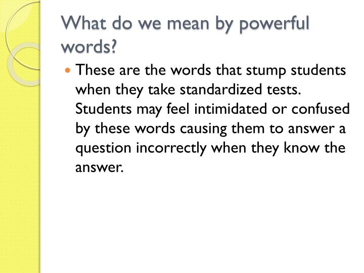 PPT 12 Powerful Words PowerPoint Presentation ID4850561