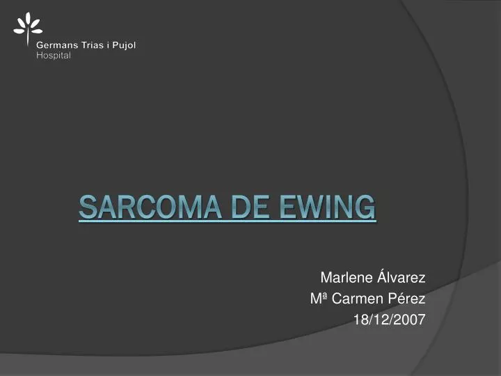 Tumor de ewing causas