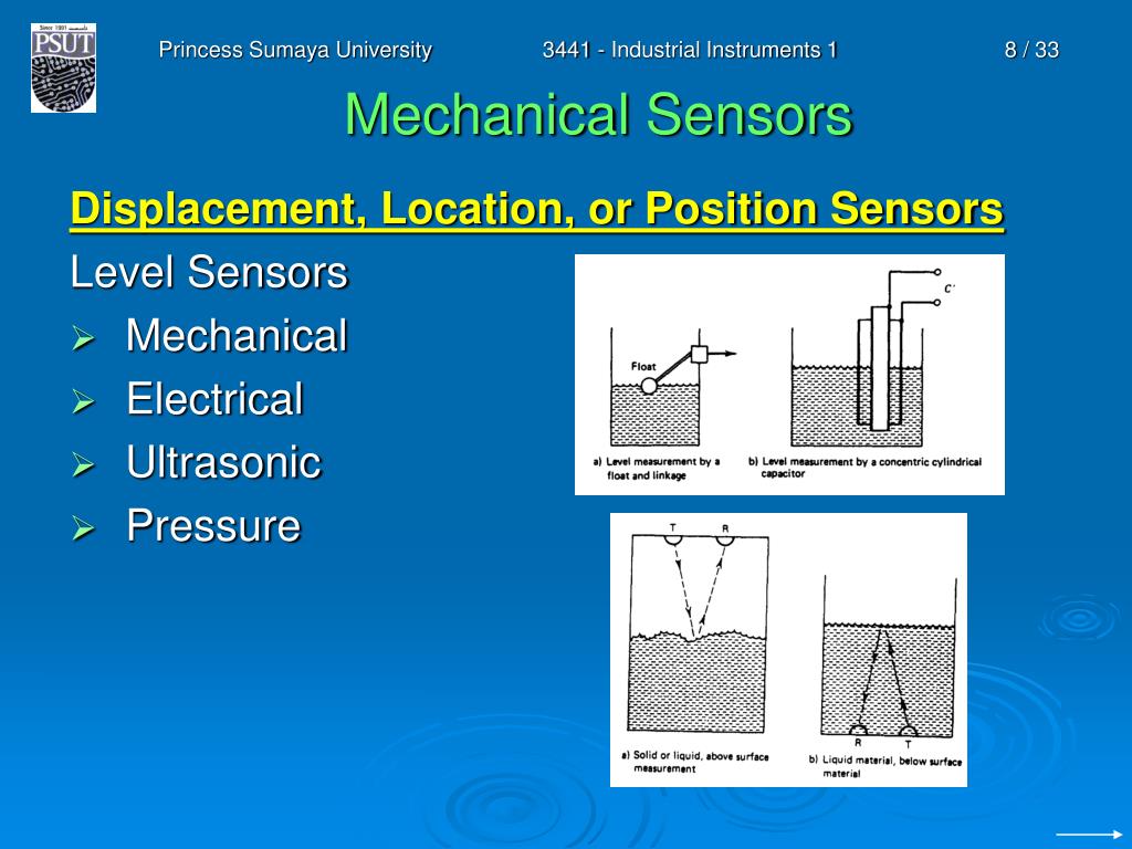 PPT 3441 Industrial Instruments 1 Chapter 5 Mechanical Sensors PPT 3441 Industrial Instruments 1 Chapter 5 Mechanical Sensors