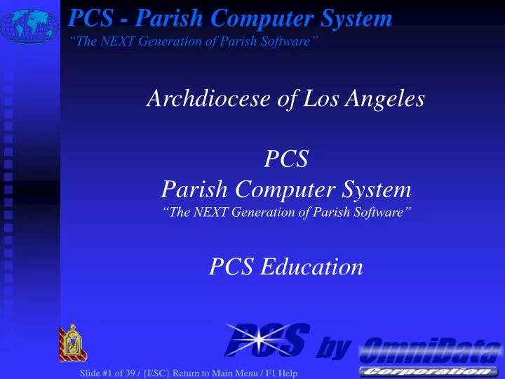 pcs parish computer system the next generation of parish software n.