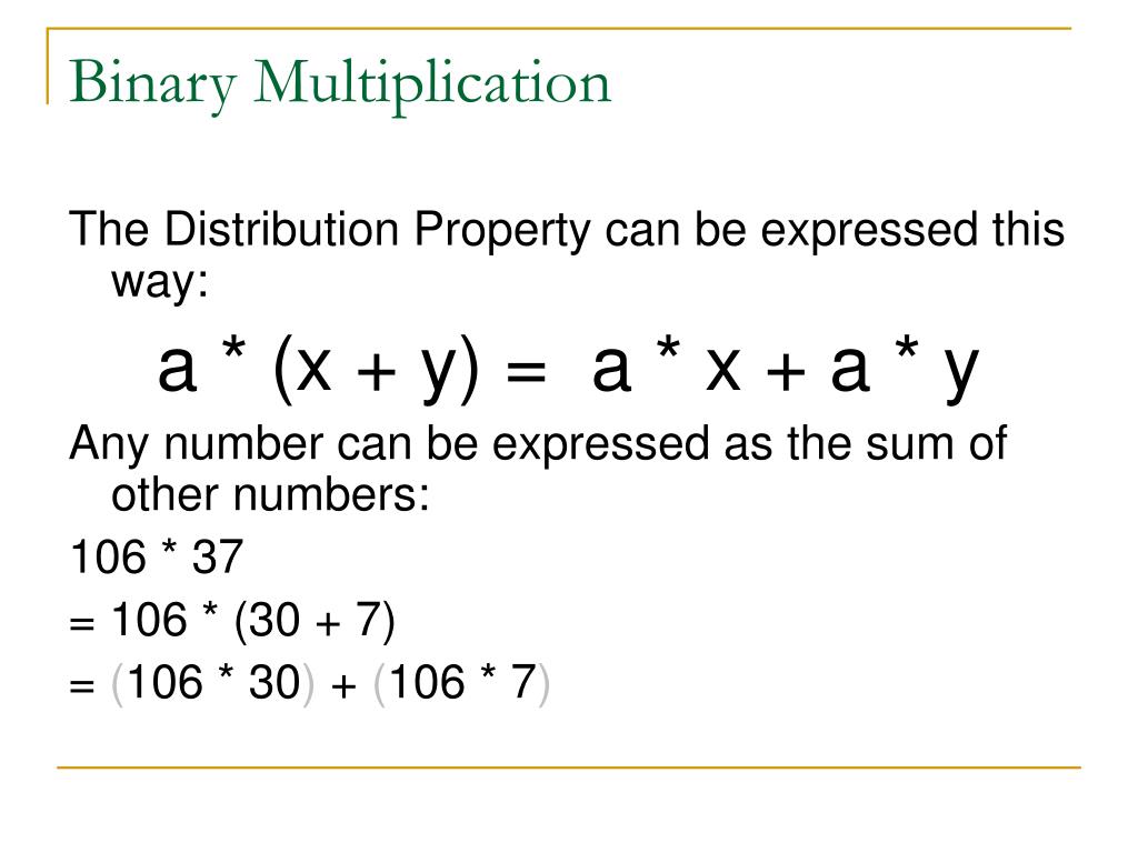 PPT - Binary Multiplication PowerPoint Presentation, free download - ID ...