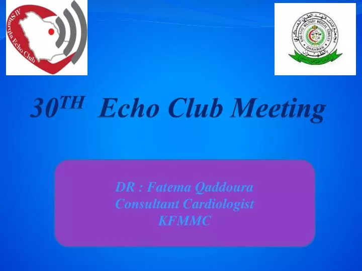 30 th echo club meeting n.