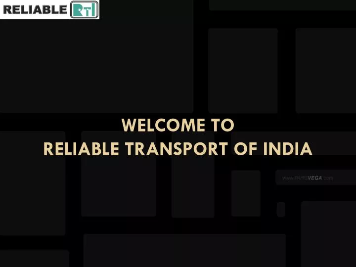 welcome to reliable transport of india n.
