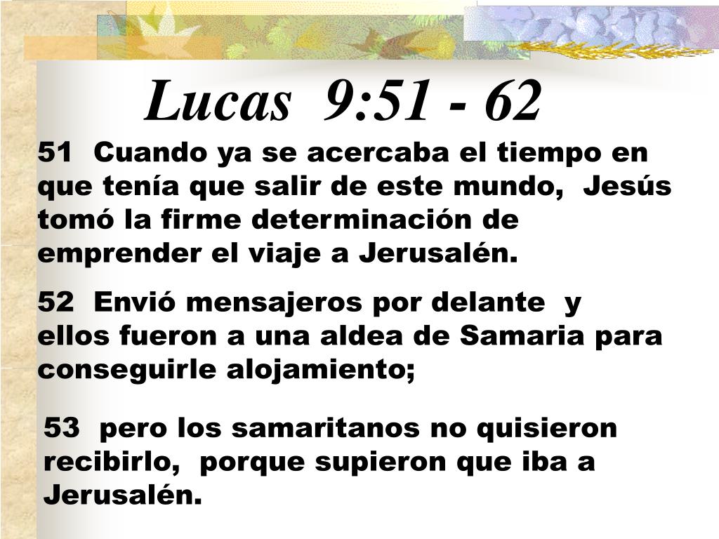 predica lucas 9 62