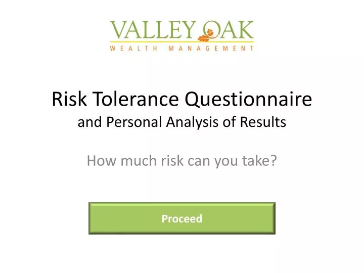 risk tolerance questionnaire and personal analysis of results n.