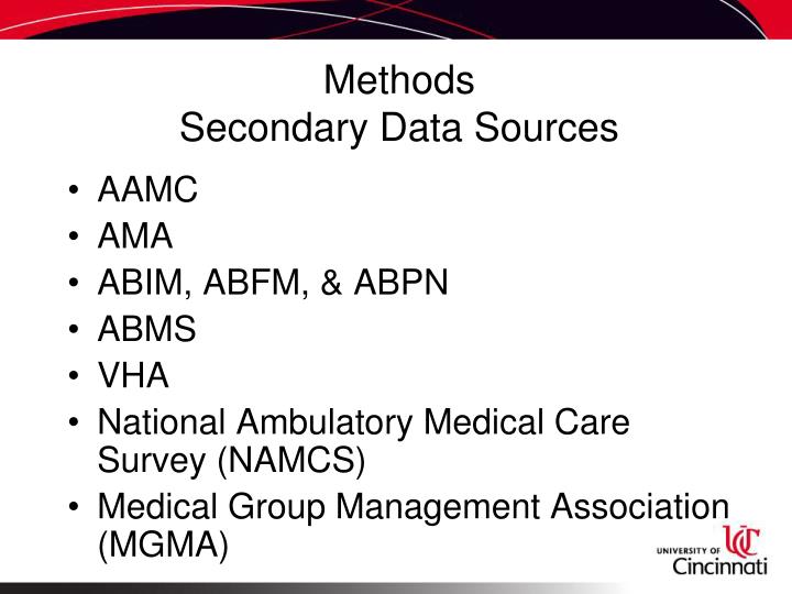 secondary data sources secondary data sources