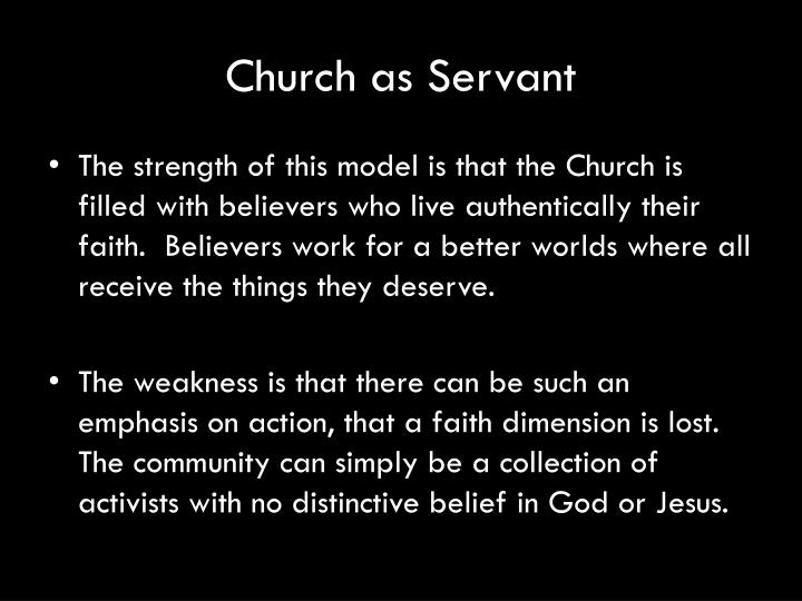 church as servant avery dulles