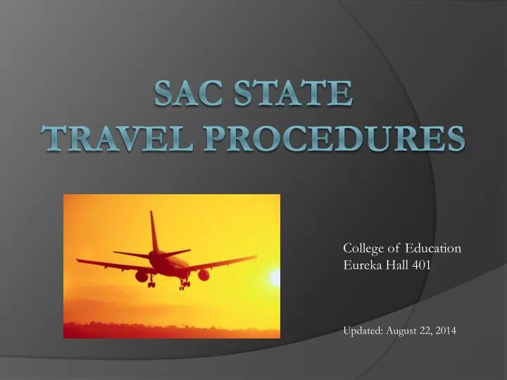 sac state travel procedures n.