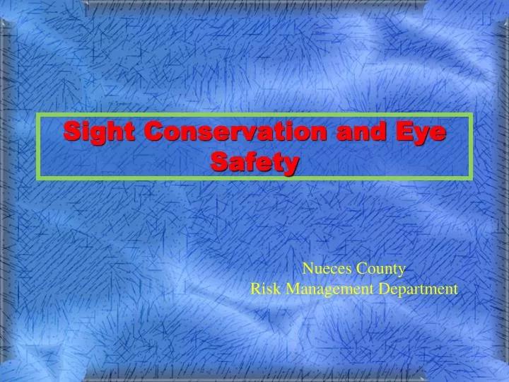 PPT Sight Conservation and Eye Safety PowerPoint Presentation, free
