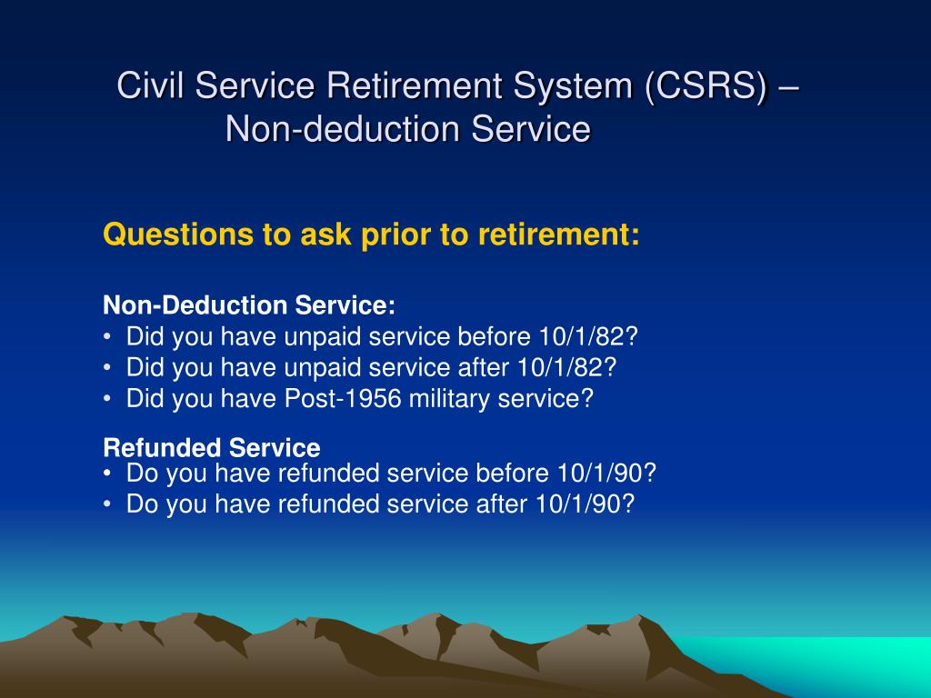 Civil Service Retirement System