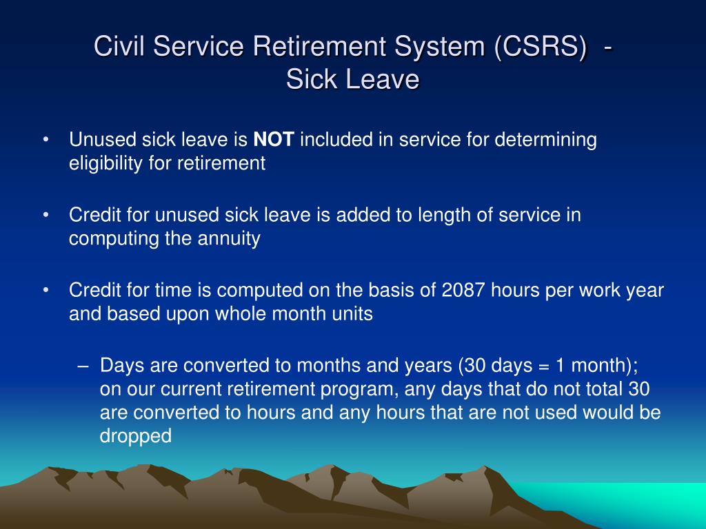 PPT Civil Service Retirement System (CSRS) PowerPoint Presentation