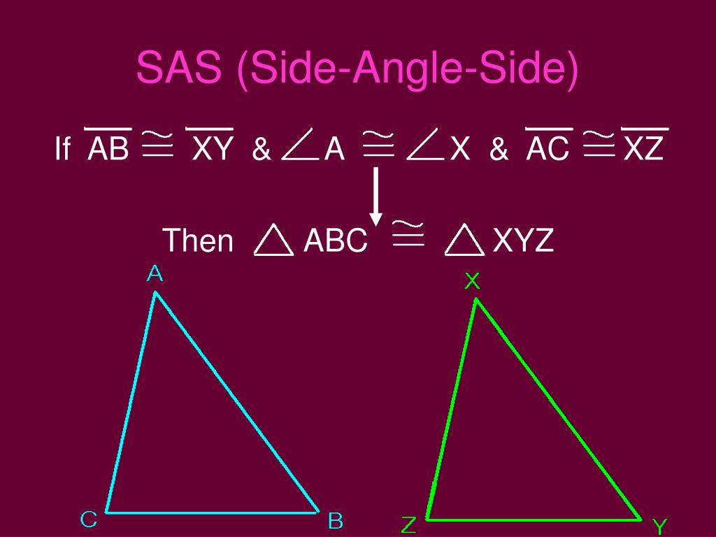 PPT Proving Triangle Congruence SSS SAS ASA And AAS Methods 