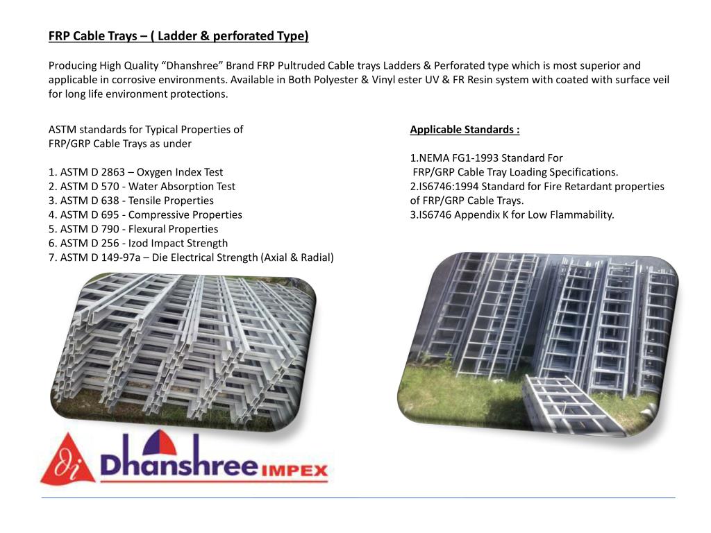 Seasafe Light Duty Pultruded Channel Tray System