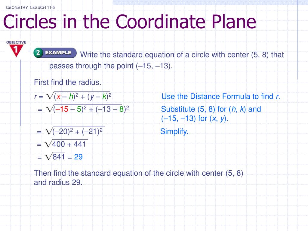 Center Of Circle Formula