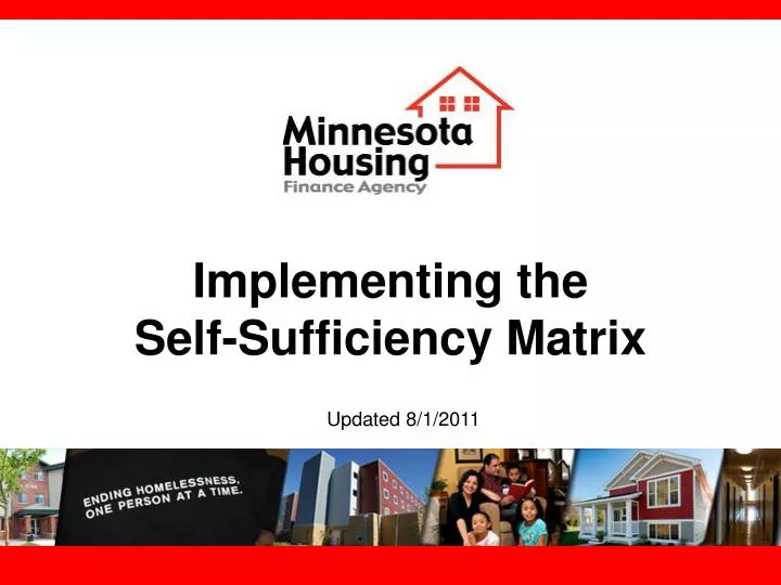 implementing the self sufficiency matrix n.