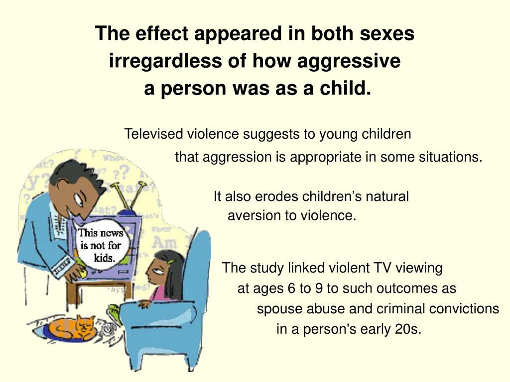 tv violence effects on child essay
