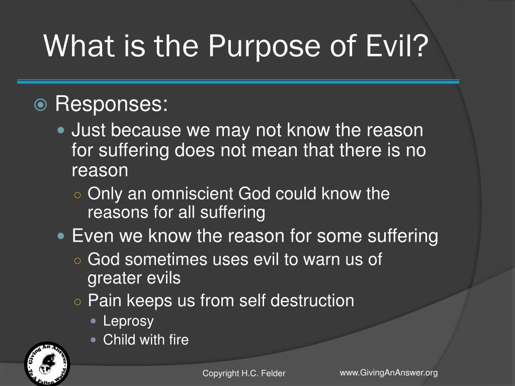 PPT Responding To Arguments On The Problem Of Evil PowerPoint 