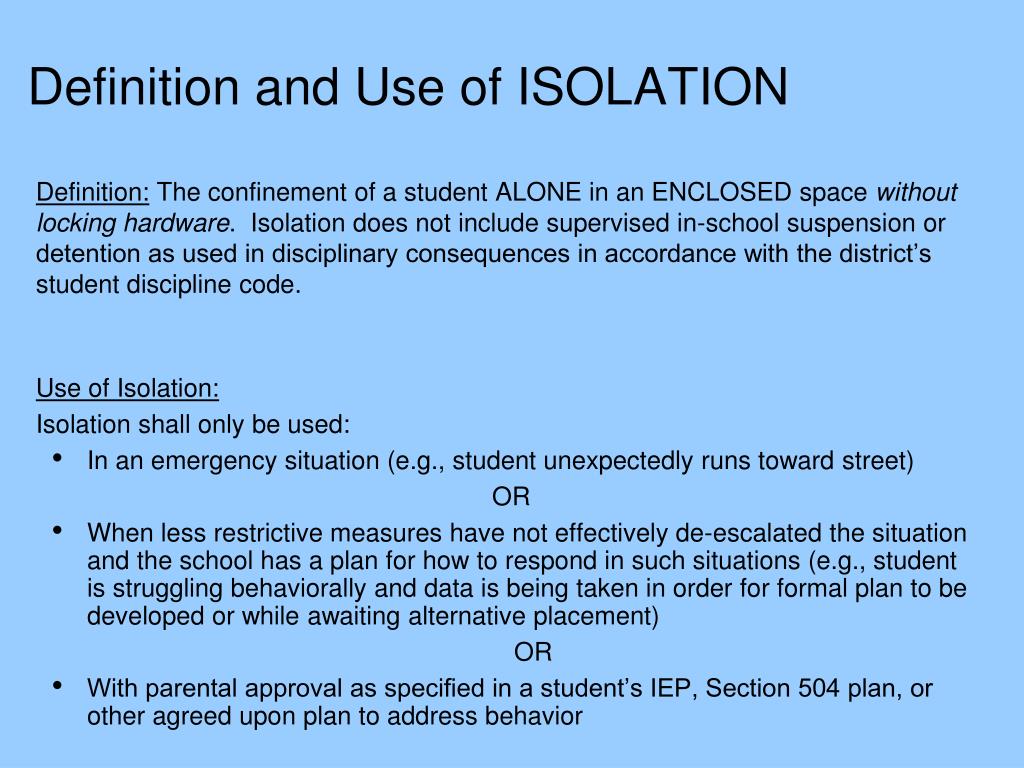 Isolated Meaning