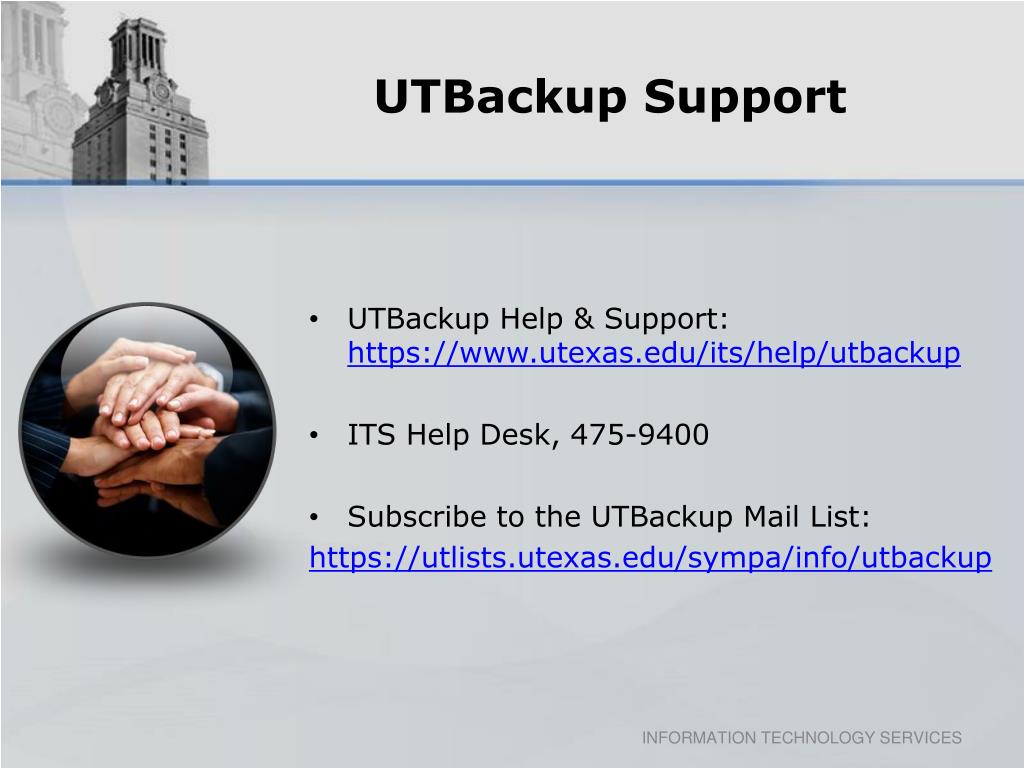 Ppt Utbackup Desktop Backup Client And Service Overview