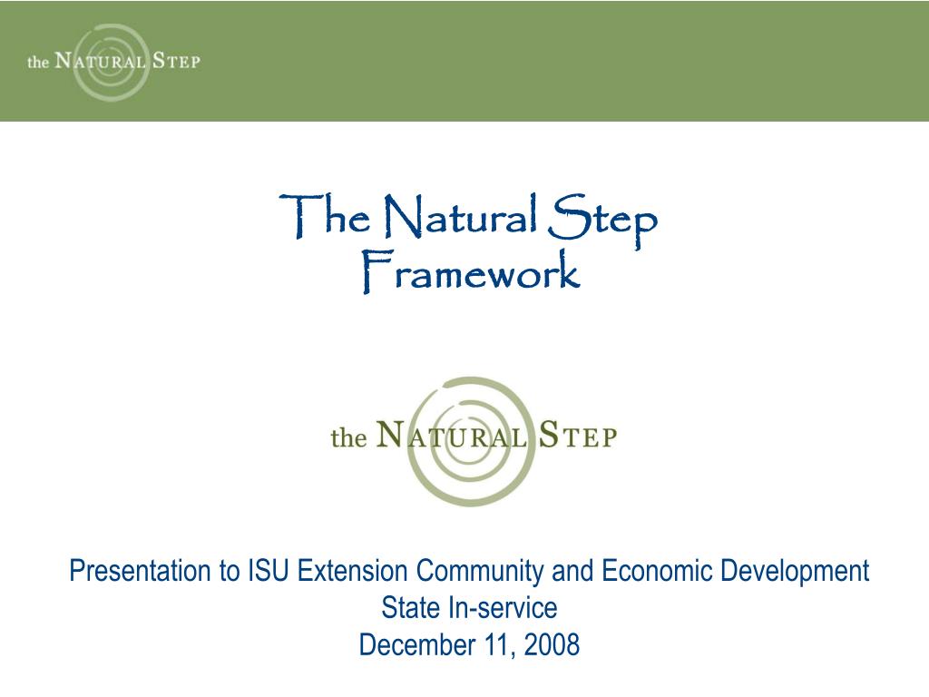 PPT - The Natural Step Framework PowerPoint Presentation, free download -  ID:4862260