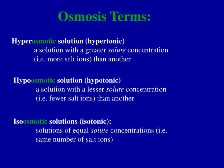 PPT Osmosis PowerPoint Presentation ID4862638