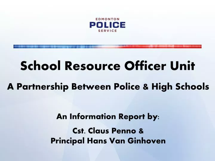 PPT School Resource Officer Unit PowerPoint Presentation, free