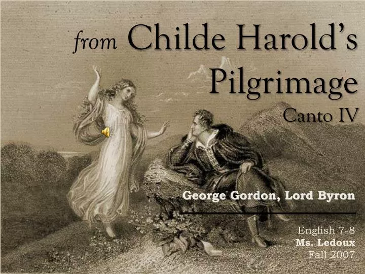 an analysis of childe harolds pilgrimage by lord byron an analysis of childe harolds pilgrimage by lord byron