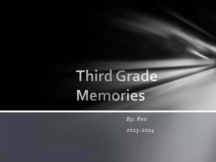 third grade memories n.